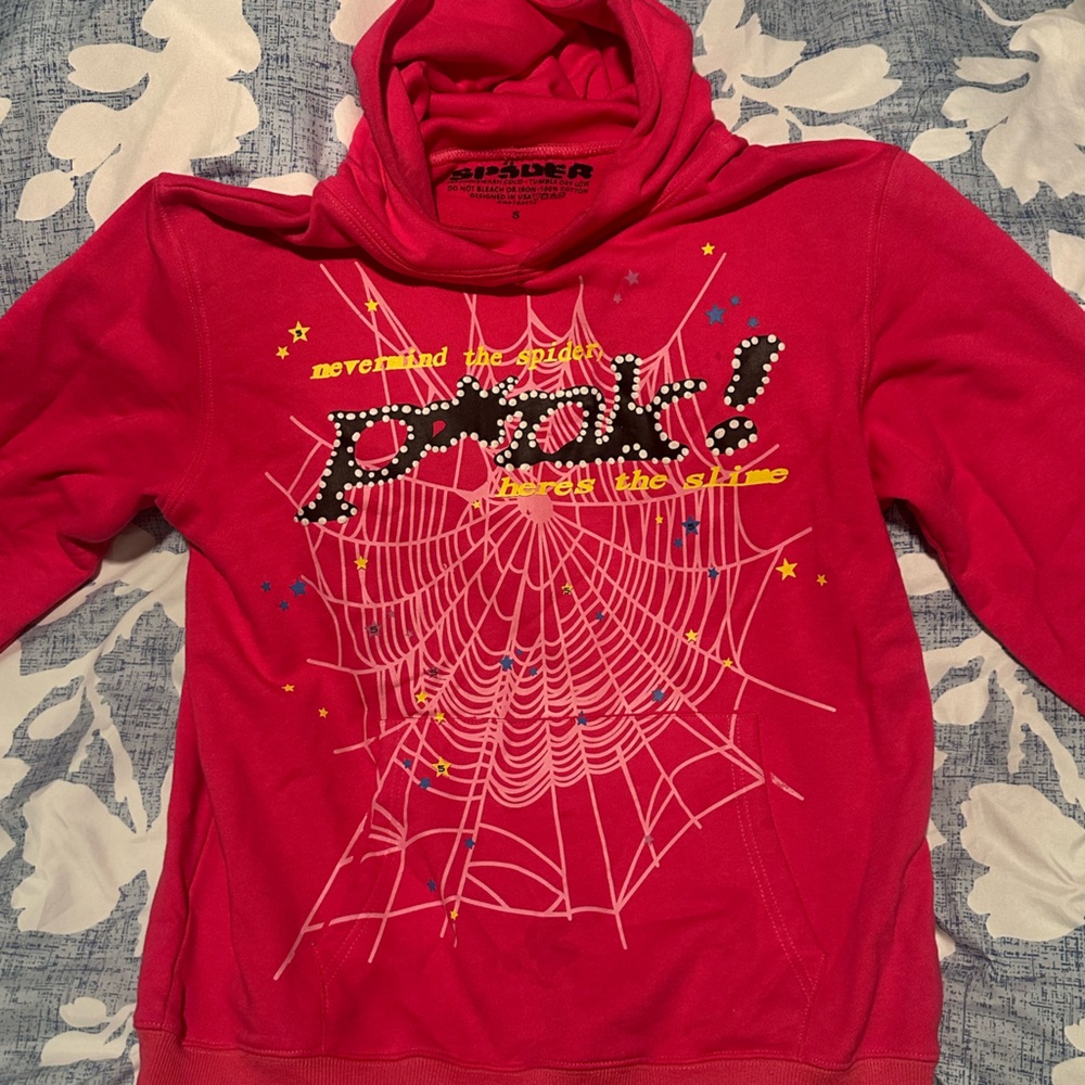 Pink Sp5der hoodie